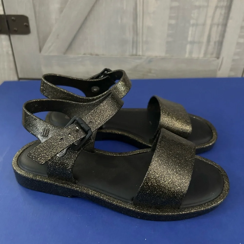 MINI MELISSA Sandals Glitter  Kid's Size 12 NEW